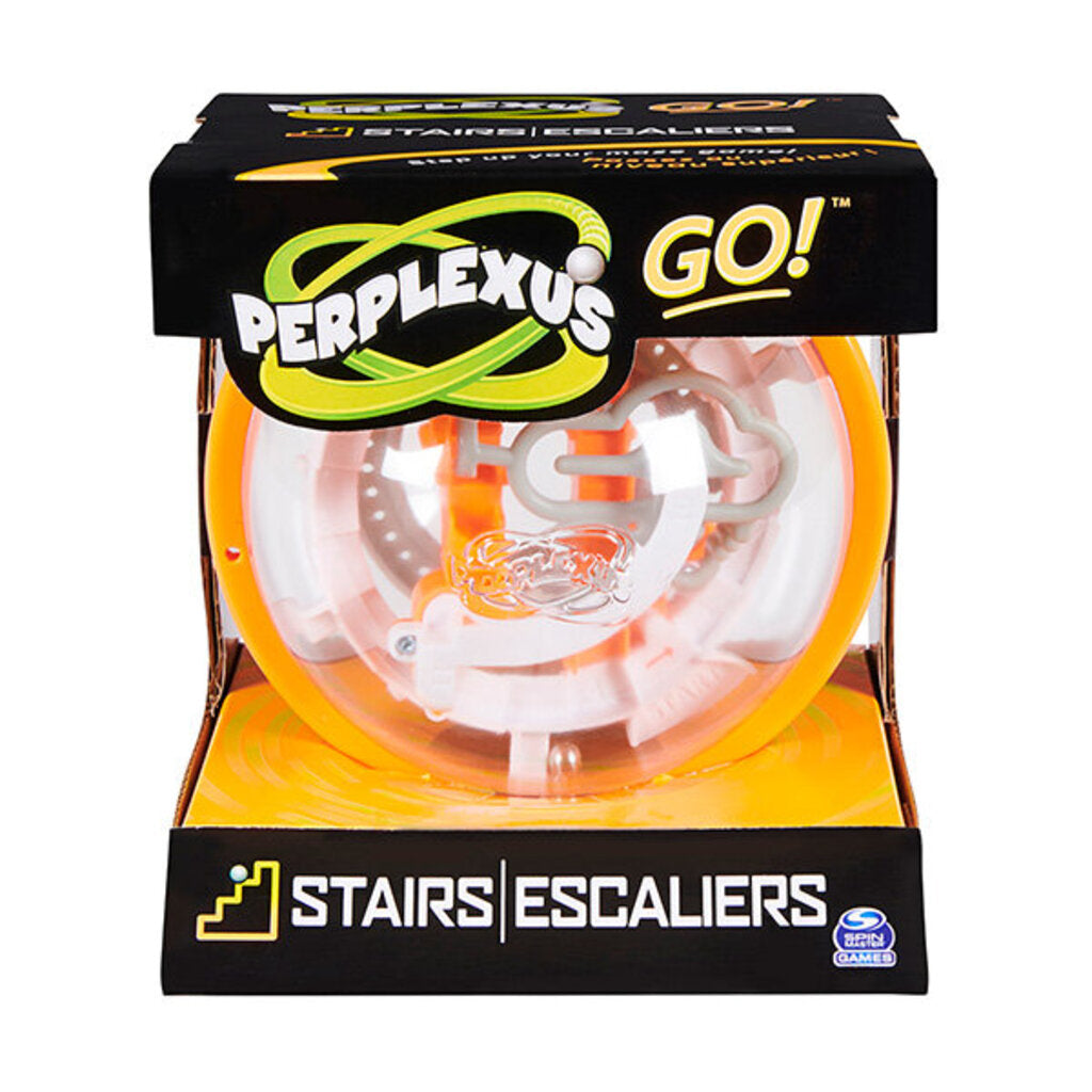 Balle Perplexus GO - Jeu d'adresse en forme de labyrinthe en spirale Orange