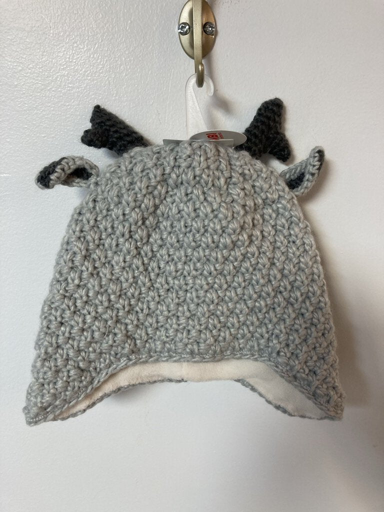 Tuque en tricot et polar - Baby Animal Knit Toque - 18-24 mois GRISE