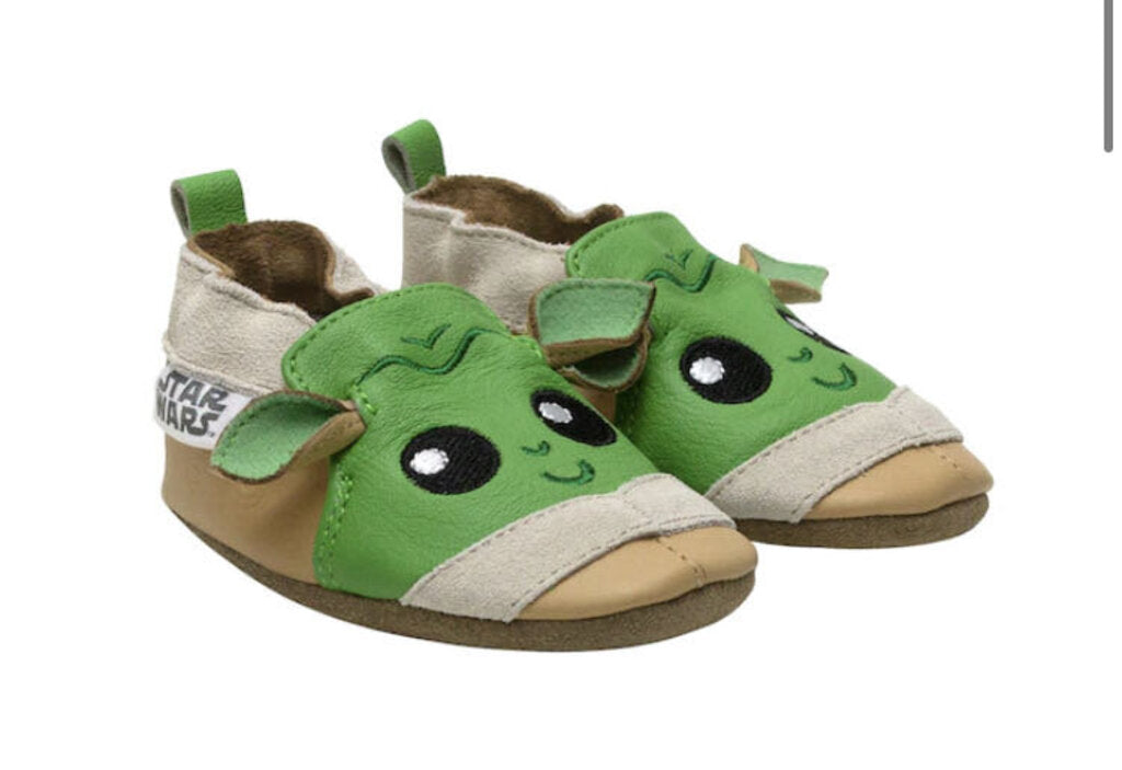 Pantoufles L'ENFANT - Baby's STAR WARS The Child Leather-Sole Sllip-On Shoes 0-6 mois
