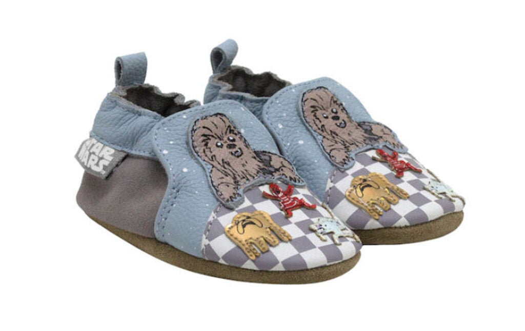 Pantoufles - CHEWBACCA - Baby's STAR WARS Leather-Sole Sllip-On Shoes 0-6 mois