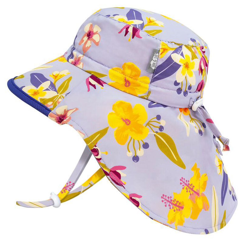 Chapeau de soleil ajustable - Aqua Dry Hat - Tropical Bloom GRAND 2-5 ans