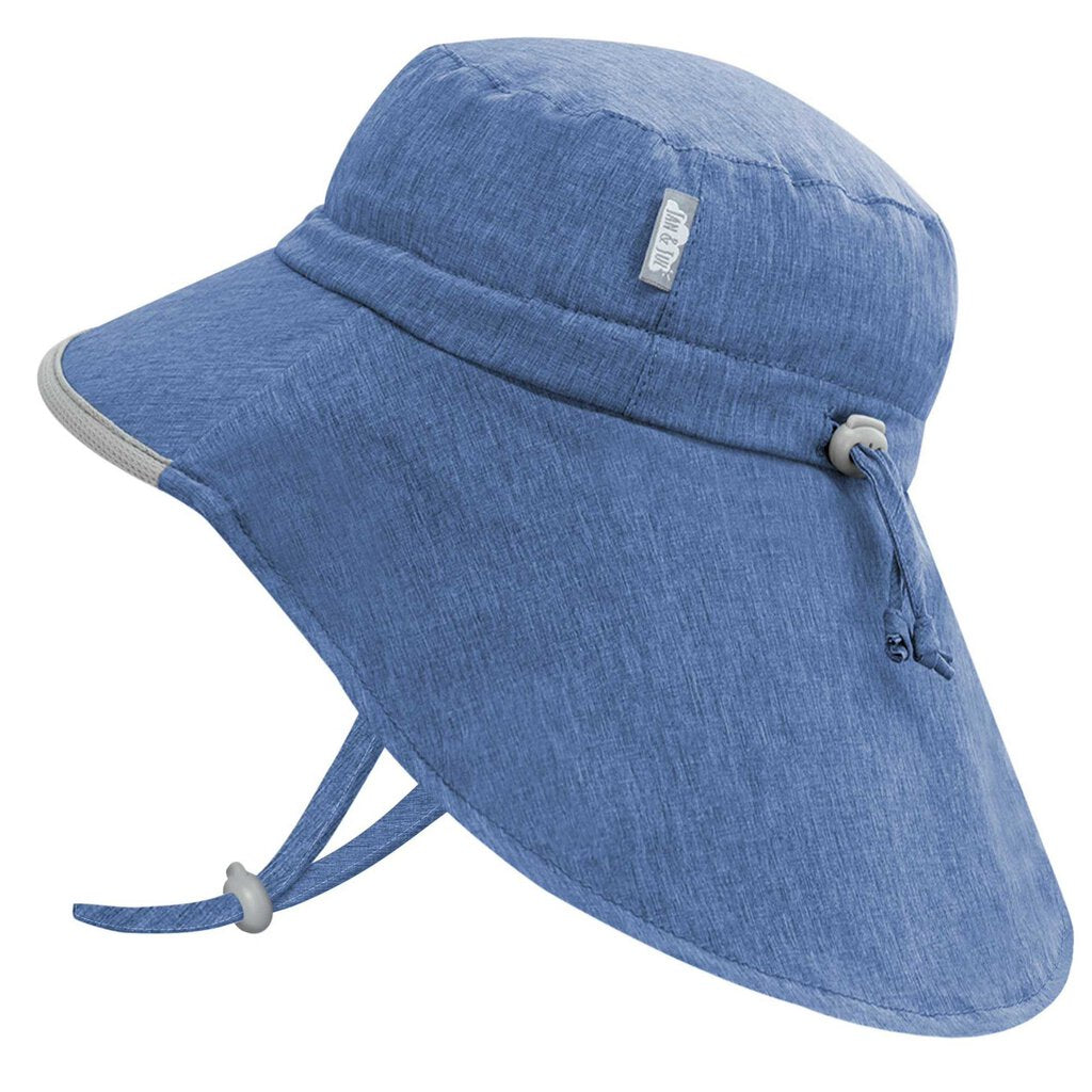 Chapeau de soleil ajustable - Aqua Dry Hat - Blue PETIT 0-6 mois