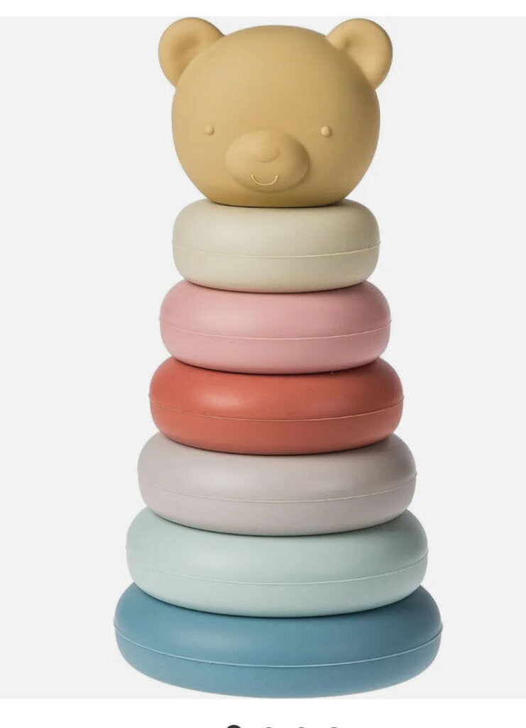 Jouet empilable - Simply silicone stacking TEDDY 6''
